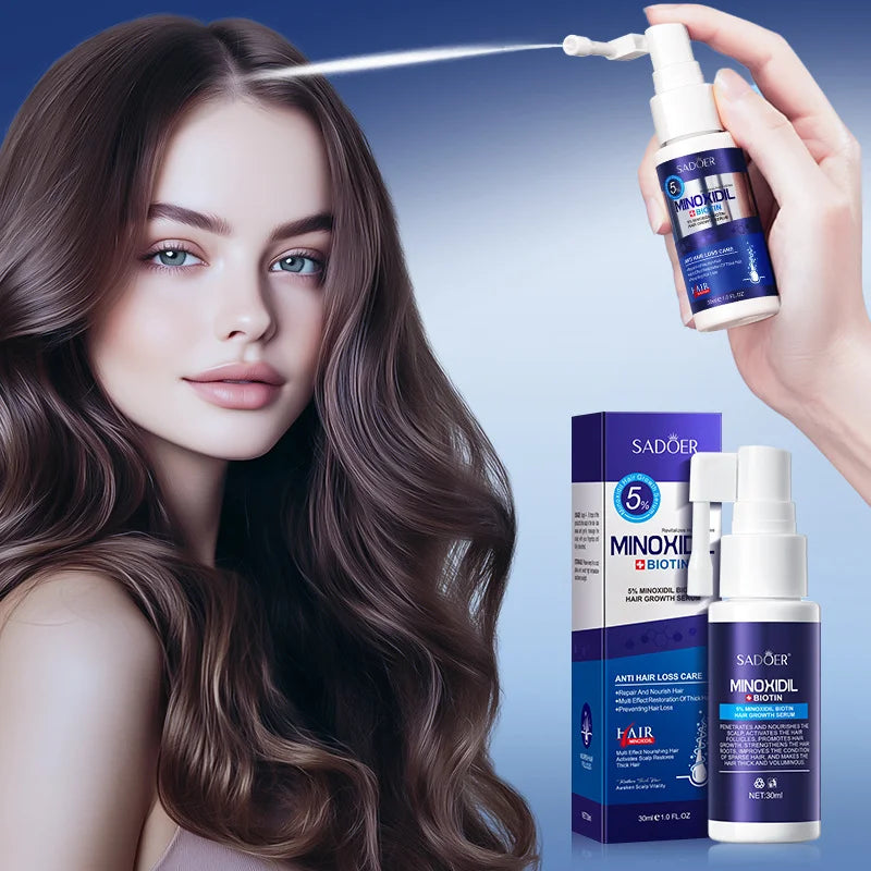 Korean Minoxidil Biotin Thick Hair Growth Serum Spray