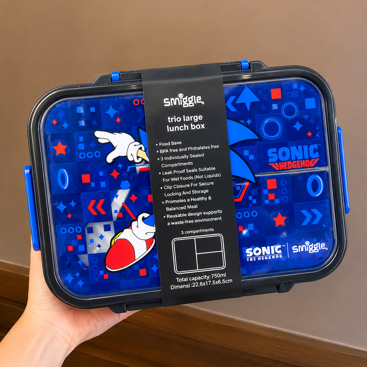 Smiggles Brand Cartoon Character Bento Lunch Box | Boys & Girls