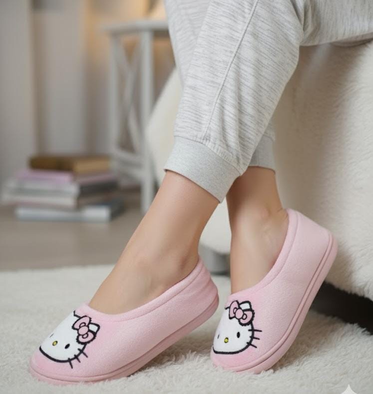 Cozy Winter Hello Kitty Shoes