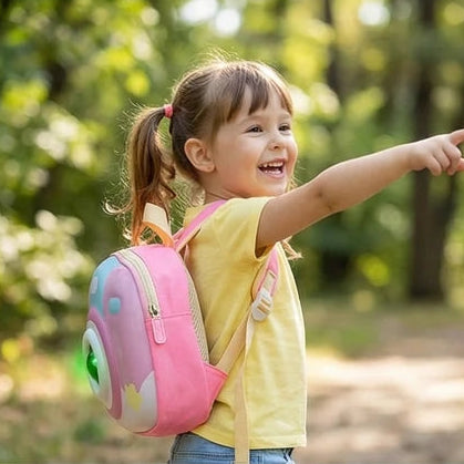 Kids Camera Hardcase Backpack With 3D Lights