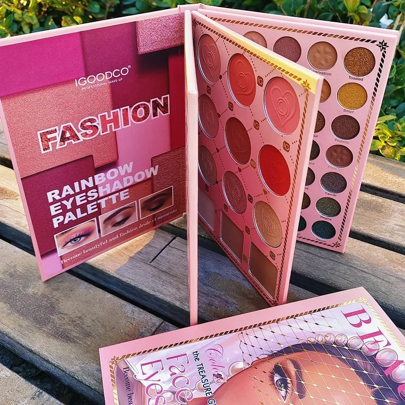 Igoodco Beauty Face And Eyeshadow Three Layer Makeup Book Pallette