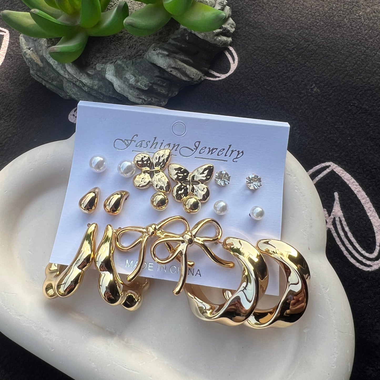 Pinteresty Earings Pack Of 9