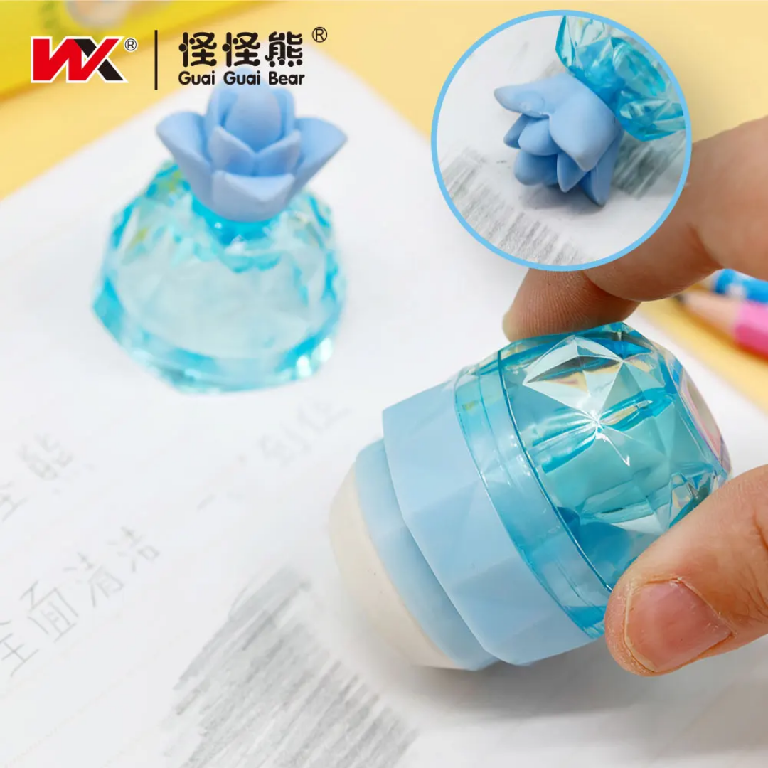 Crystal Pineapple 2 in 1 Pencil Eraser And Sharpener