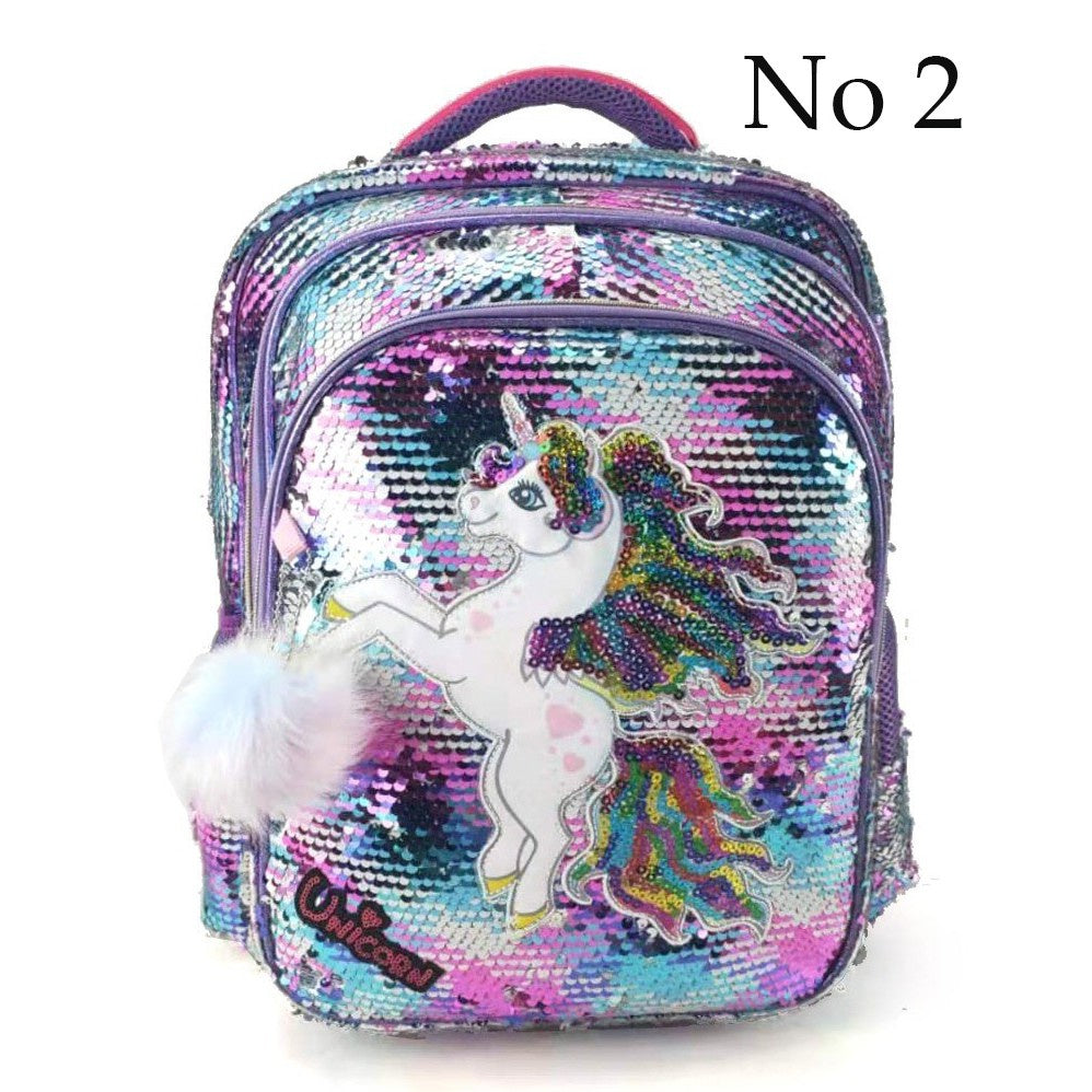 Unicorn Sequin School Bag