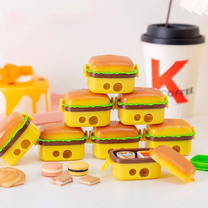 Hamburger Pencil Sharpener | Eraser Combo