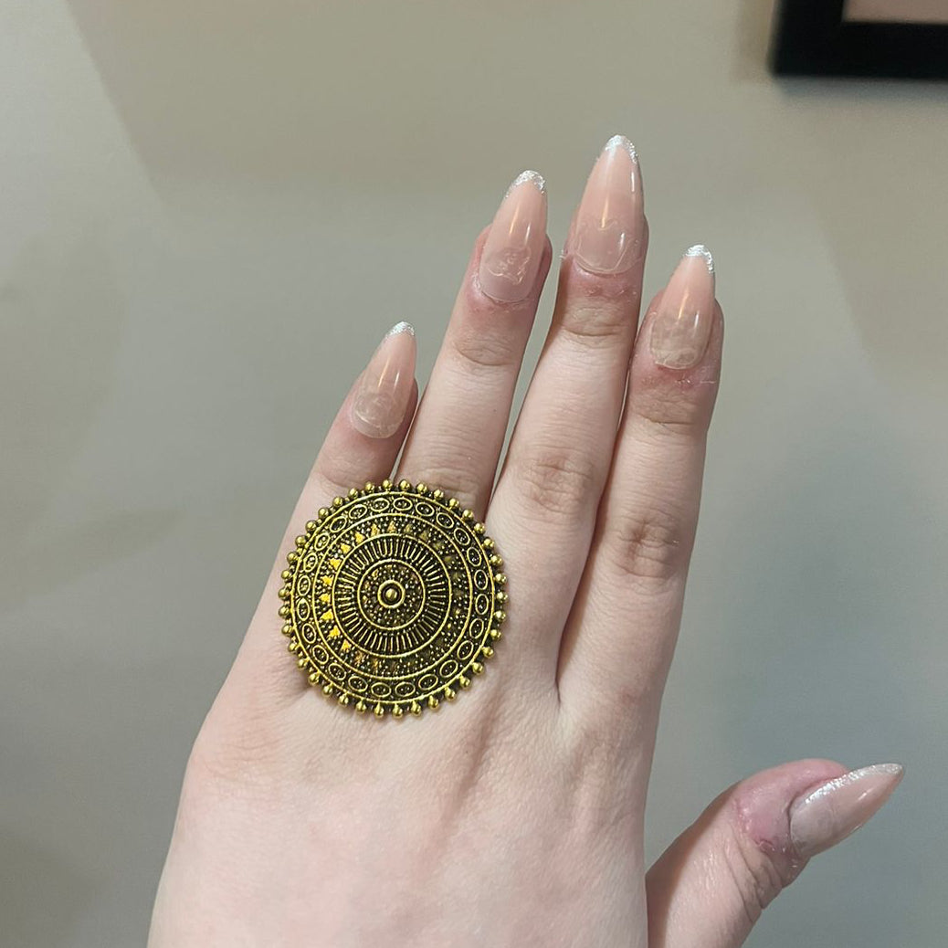 Oxidised Vintage Adjustable Rings