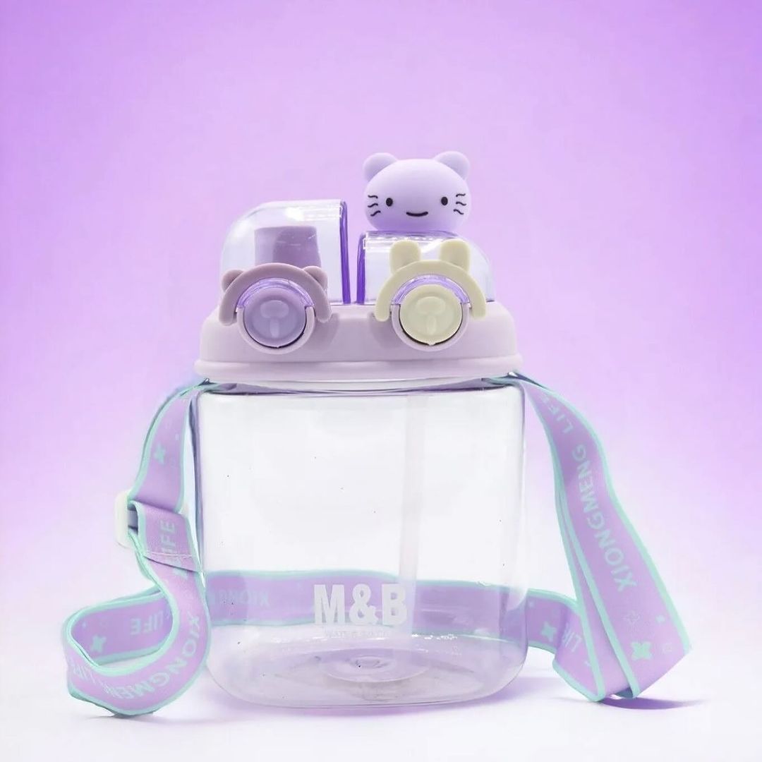 Kawaii Two Way Water Bottle | Sipper (Without Partition)