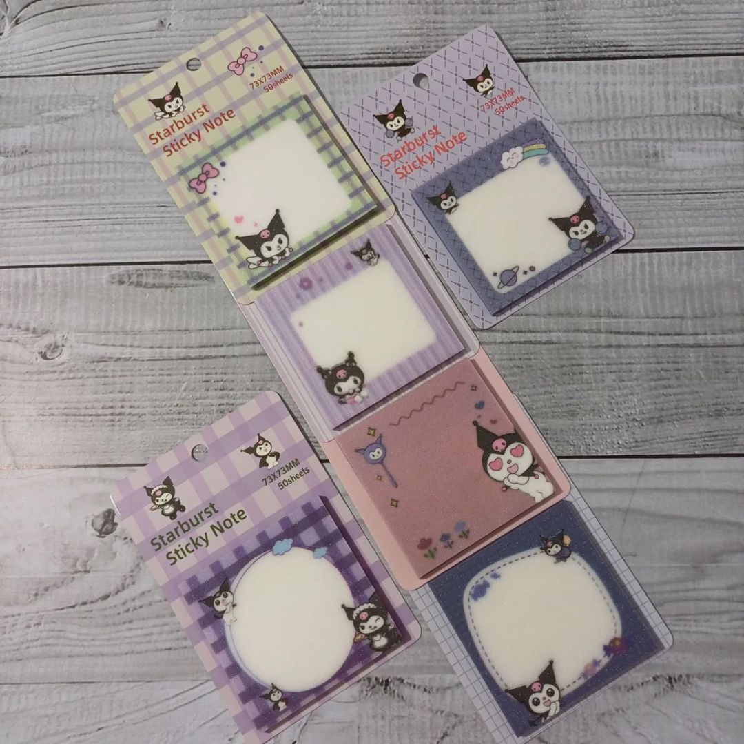 Kuromi Transparent Sticky Notes