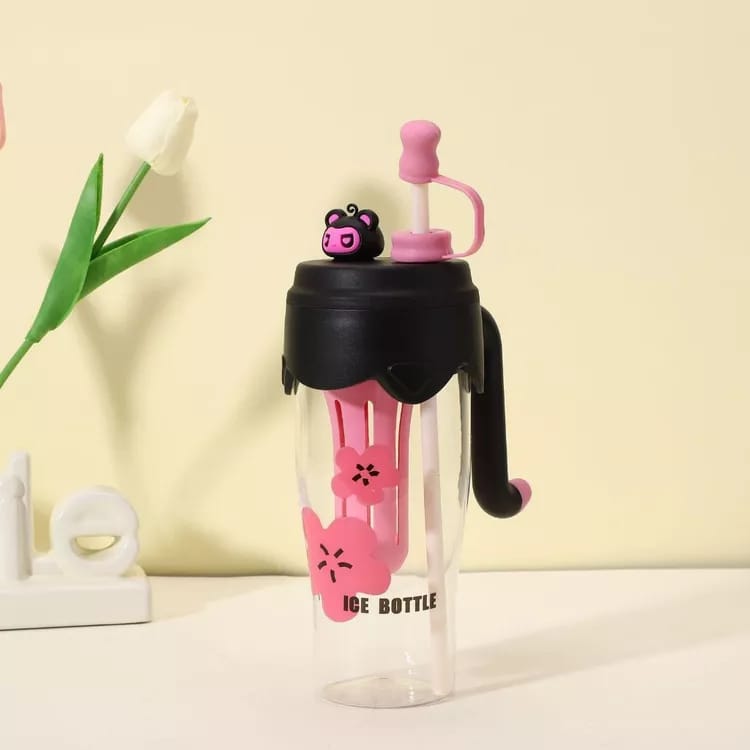 Ice Kawaii Tumbler With Holder And Straw Cover