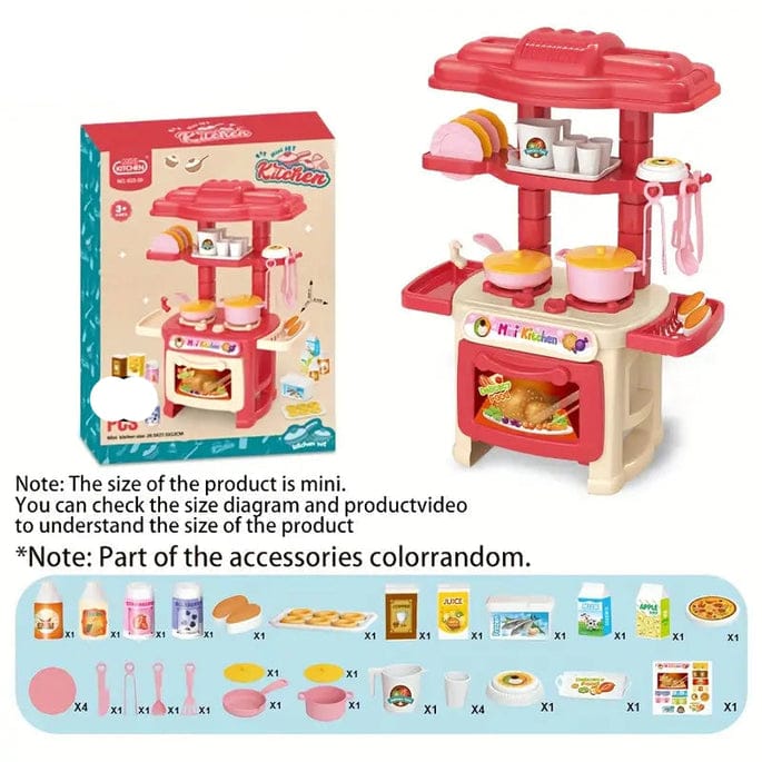 45 Pcs Kitchen Set With Light And Sound