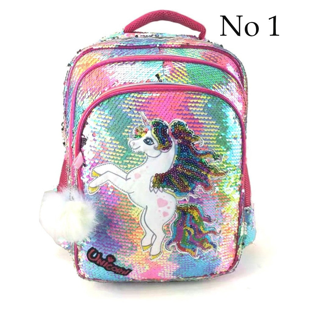 Unicorn Sequin School Bag