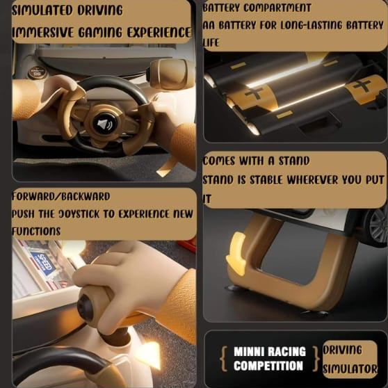 Racing Gaming Console | Steering Wheel | Joy Stick