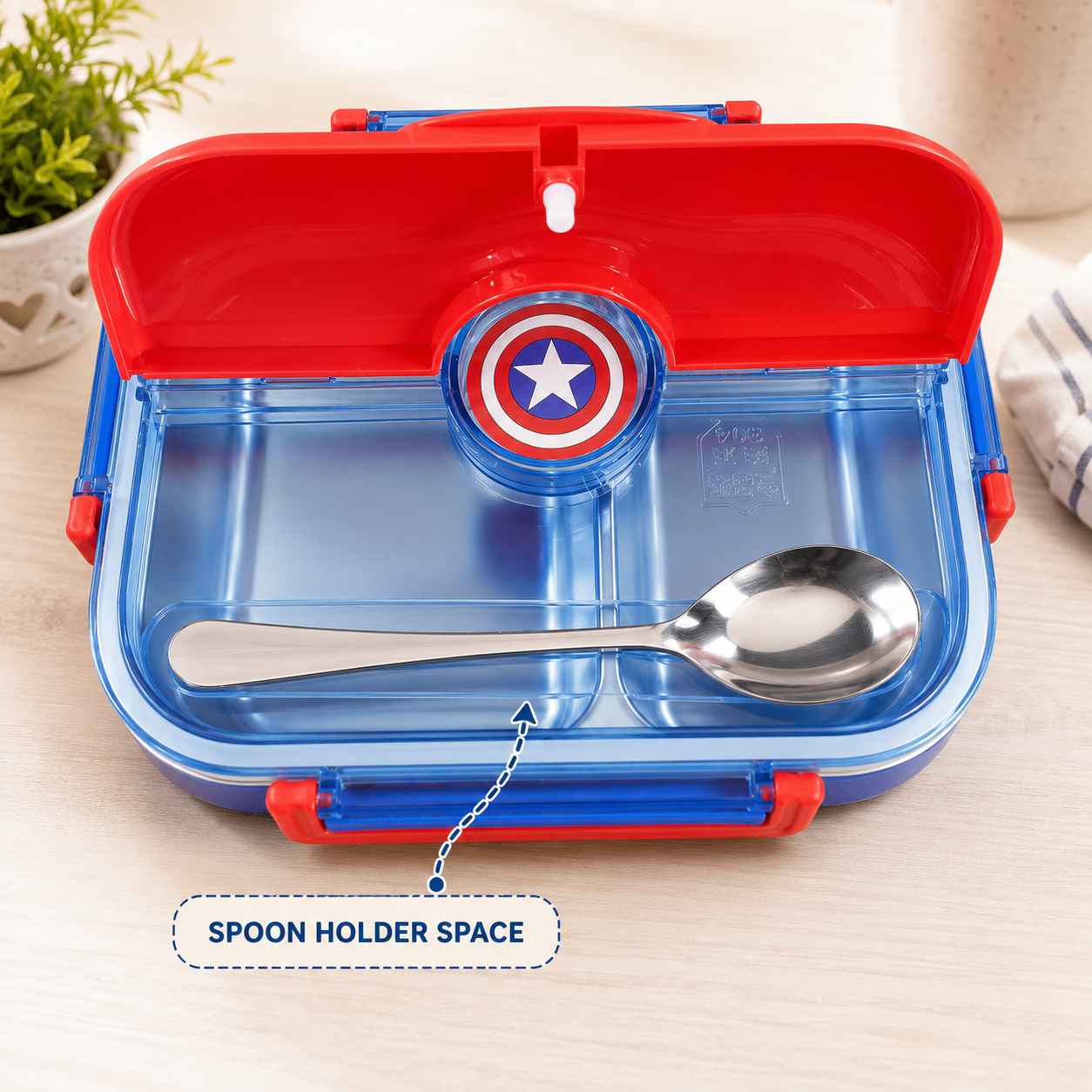 Marvel Avengers 304 Stainless Steel Bento Lunch Box