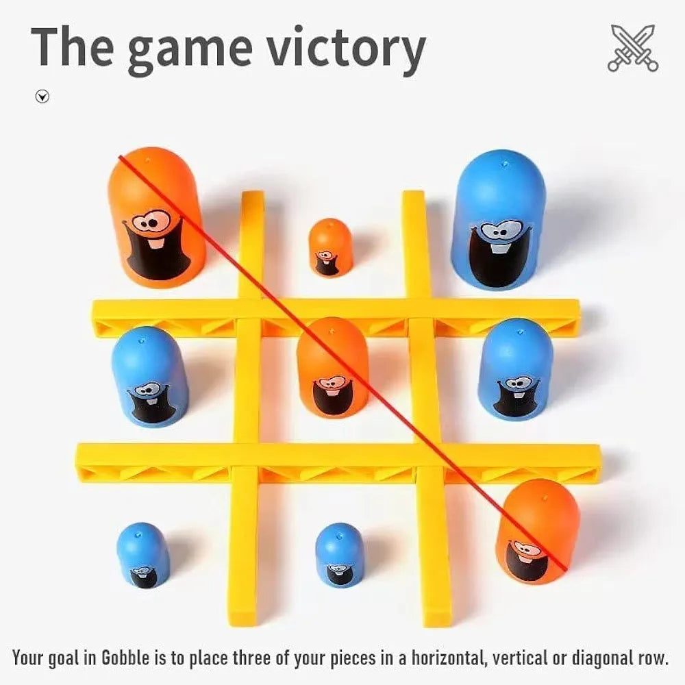 Gobblet Gobblers Fun Strategy Tic Tac Toe Board Game