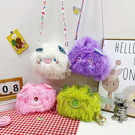 Cute Monster Fur Bag