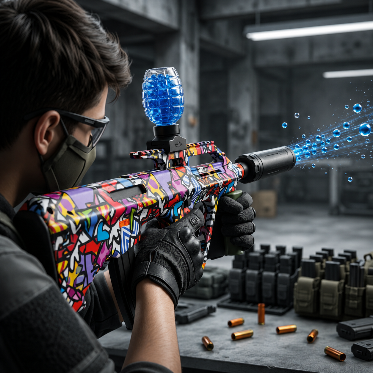 Orbeez Blaster Shooting Gun With Heavy Sound Effects