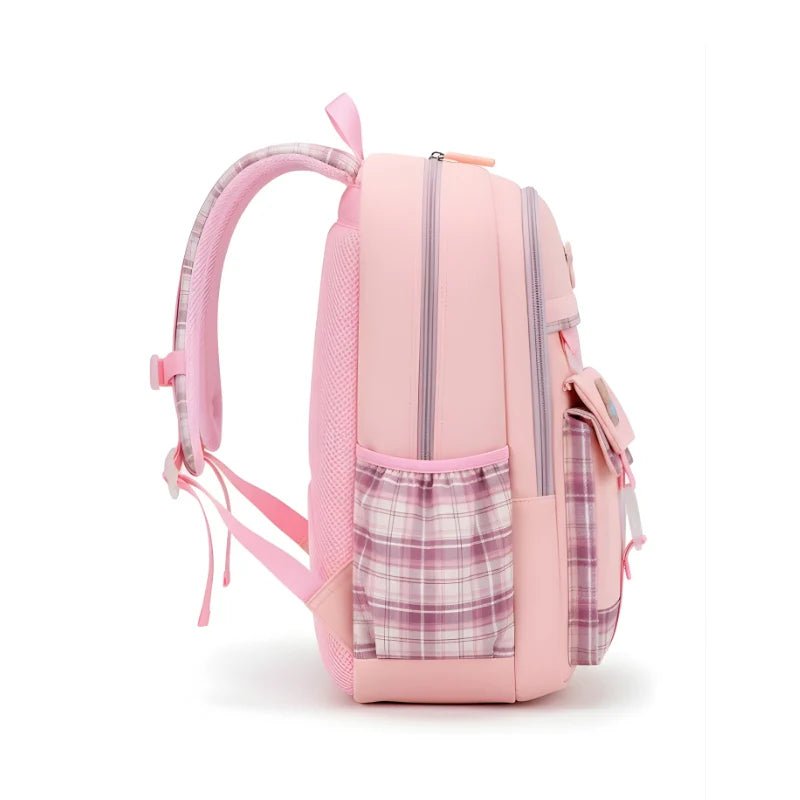 Kawaii Kids School Bag With Bunny Hanging