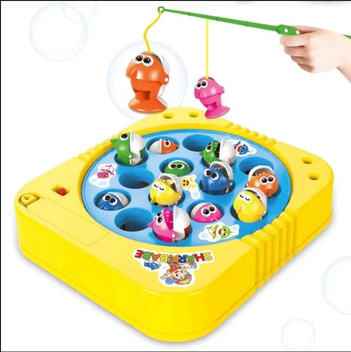 Rotating Fishing Game Toy With Music