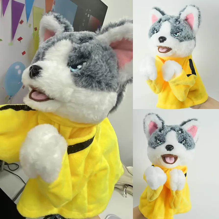Husky Dog KungFo Puppet Toy With Sound