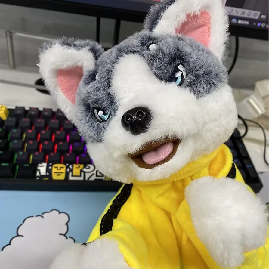 Husky Dog KungFo Puppet Toy With Sound