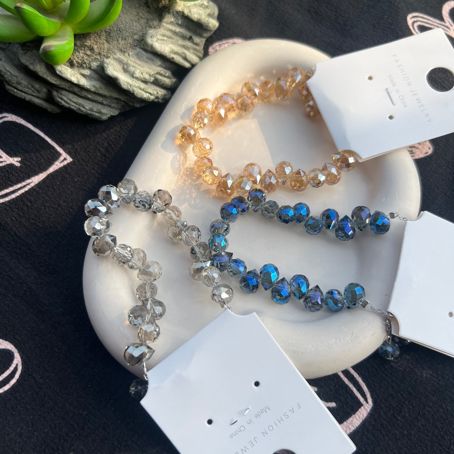 Crystal Beads Adjustable Bracelet