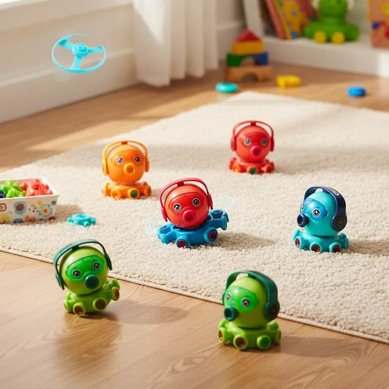 2 in 1 Gyro Flying And Land Spinner With Lights