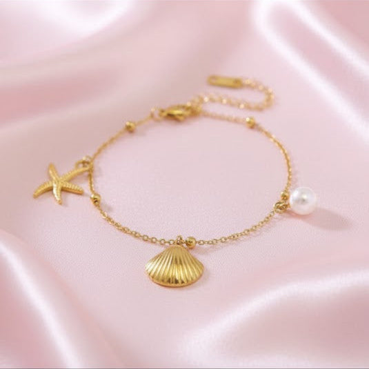 Seashells Stainless Steel Bracelet | Anklet