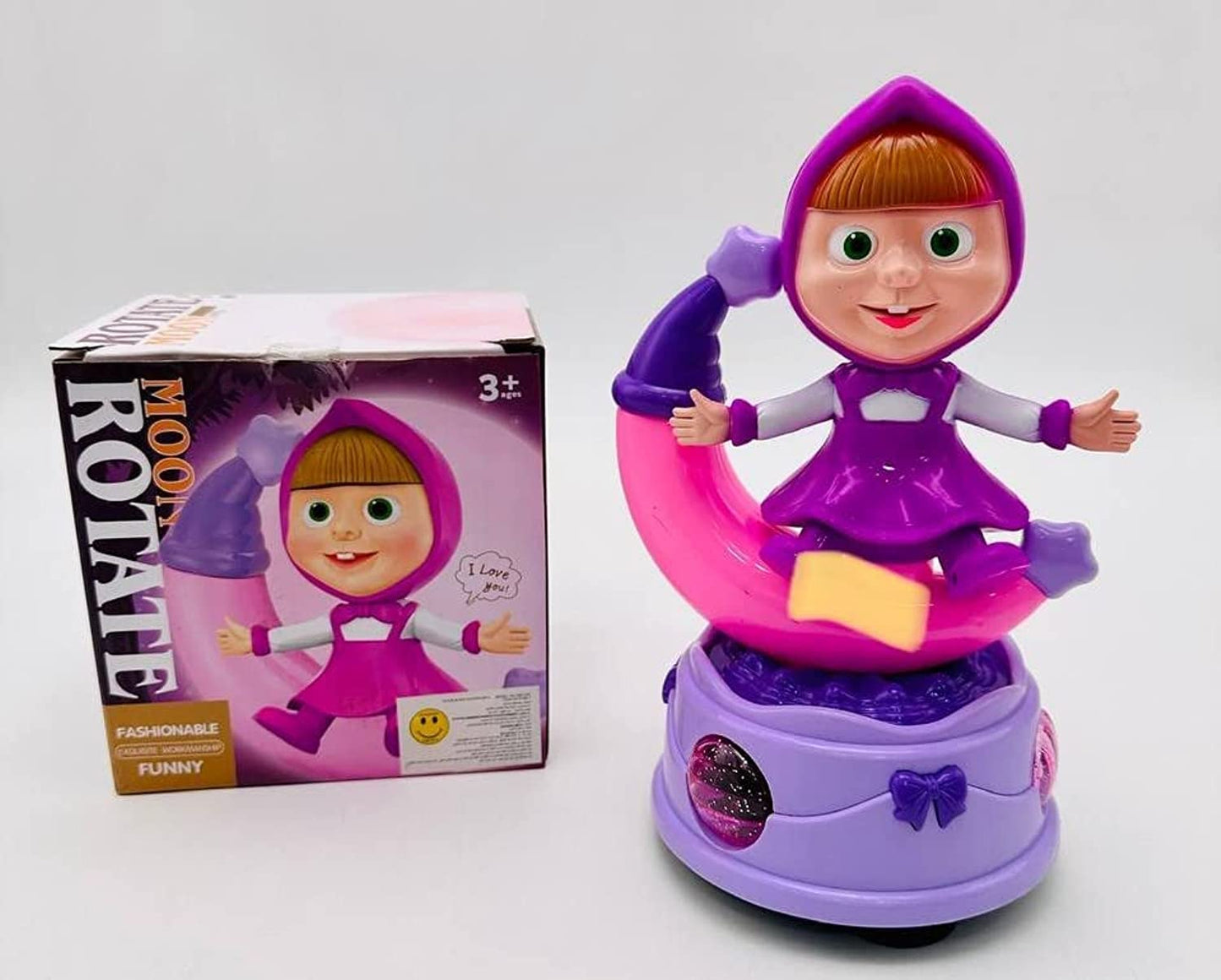Masha Moon Revolving Music And Lights Toy
