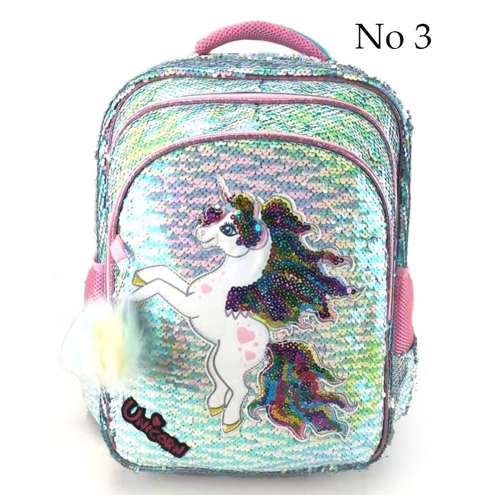 Unicorn Sequin School Bag