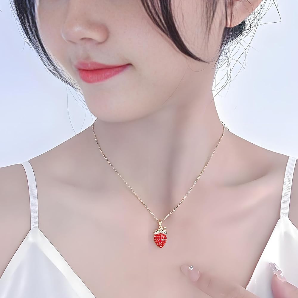 Strawberry Stainless Steel Necklace