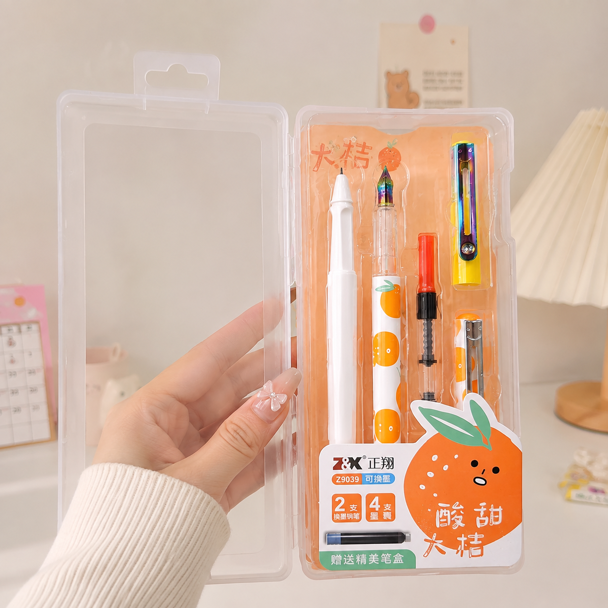 Orange Fruit Ink Pen | Box of 2
