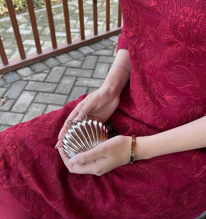 Shell Metal Bag | Purse | Clutch With Chain
