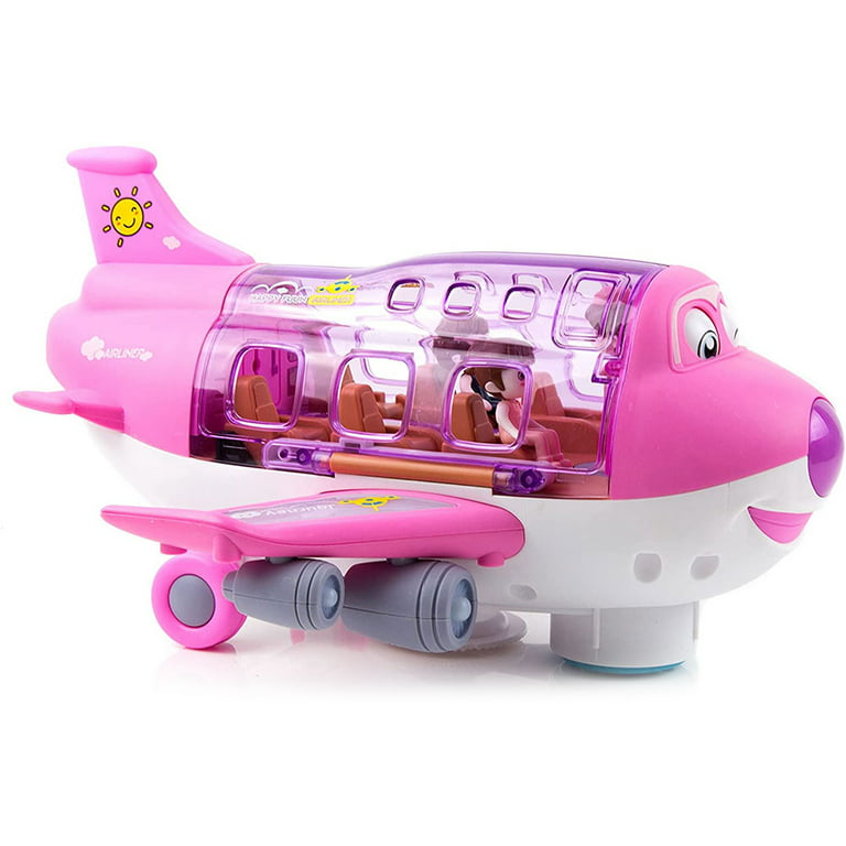 360° Rotating Battery Operated Airplane | Aeroplane with Flashing Light and Sound