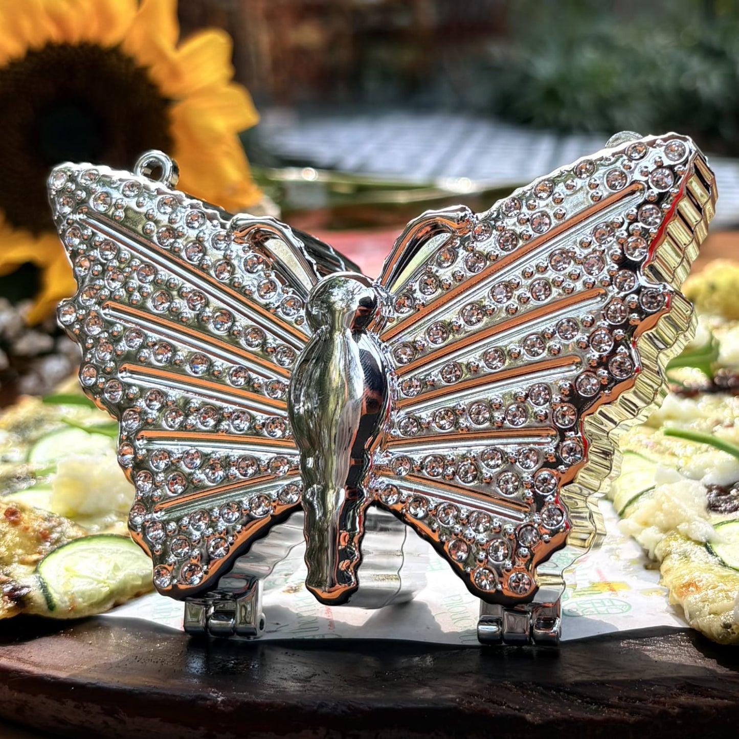 Butterfly Metal Bag | Purse | Clutch With Chain