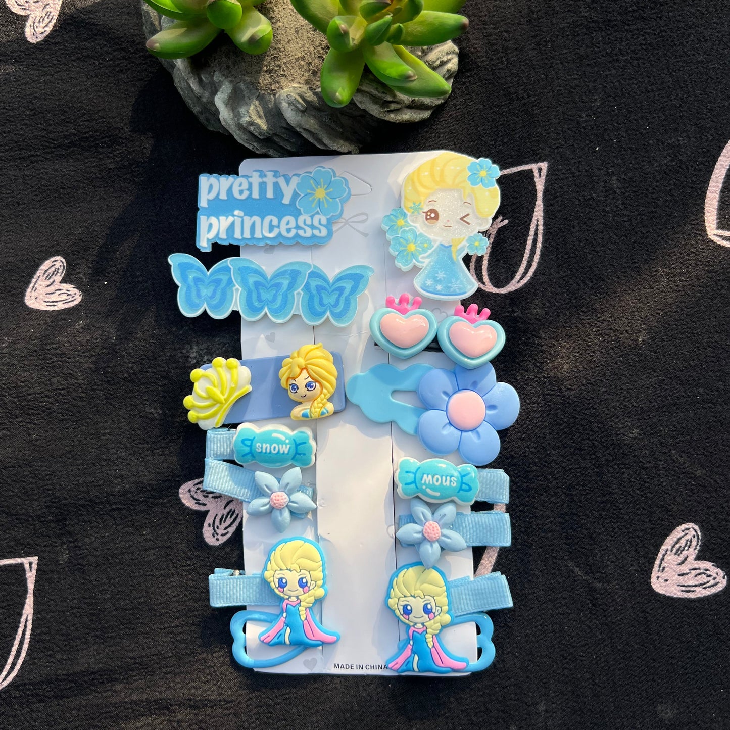 Frozen Elsa Pack Of 12 Hair Clips | Pins