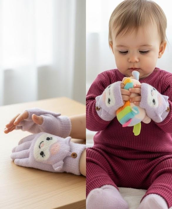 Sanrio 2 in 1 Half + Full Finger Gloves