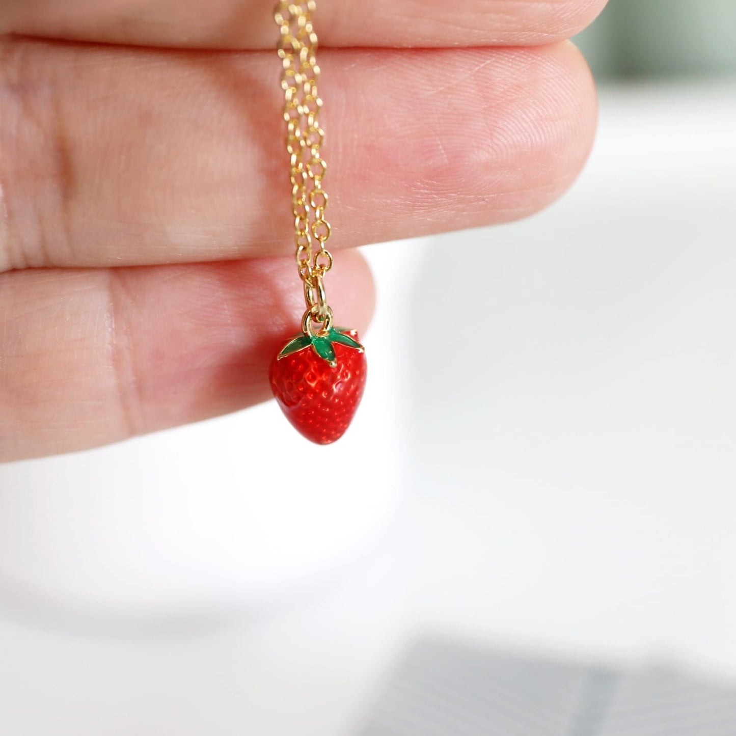 Strawberry Stainless Steel Necklace