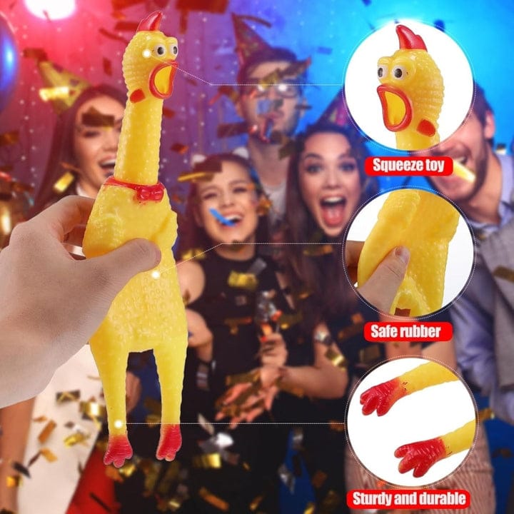 Screaming Chicken and Cow Toy | Press and Scream toy