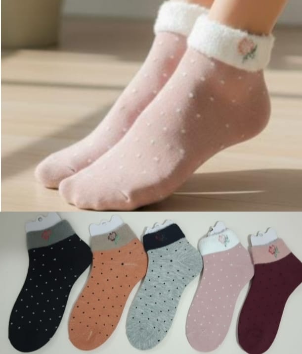 Ladies Adults Ankle Socks Pack Of 5 Pairs