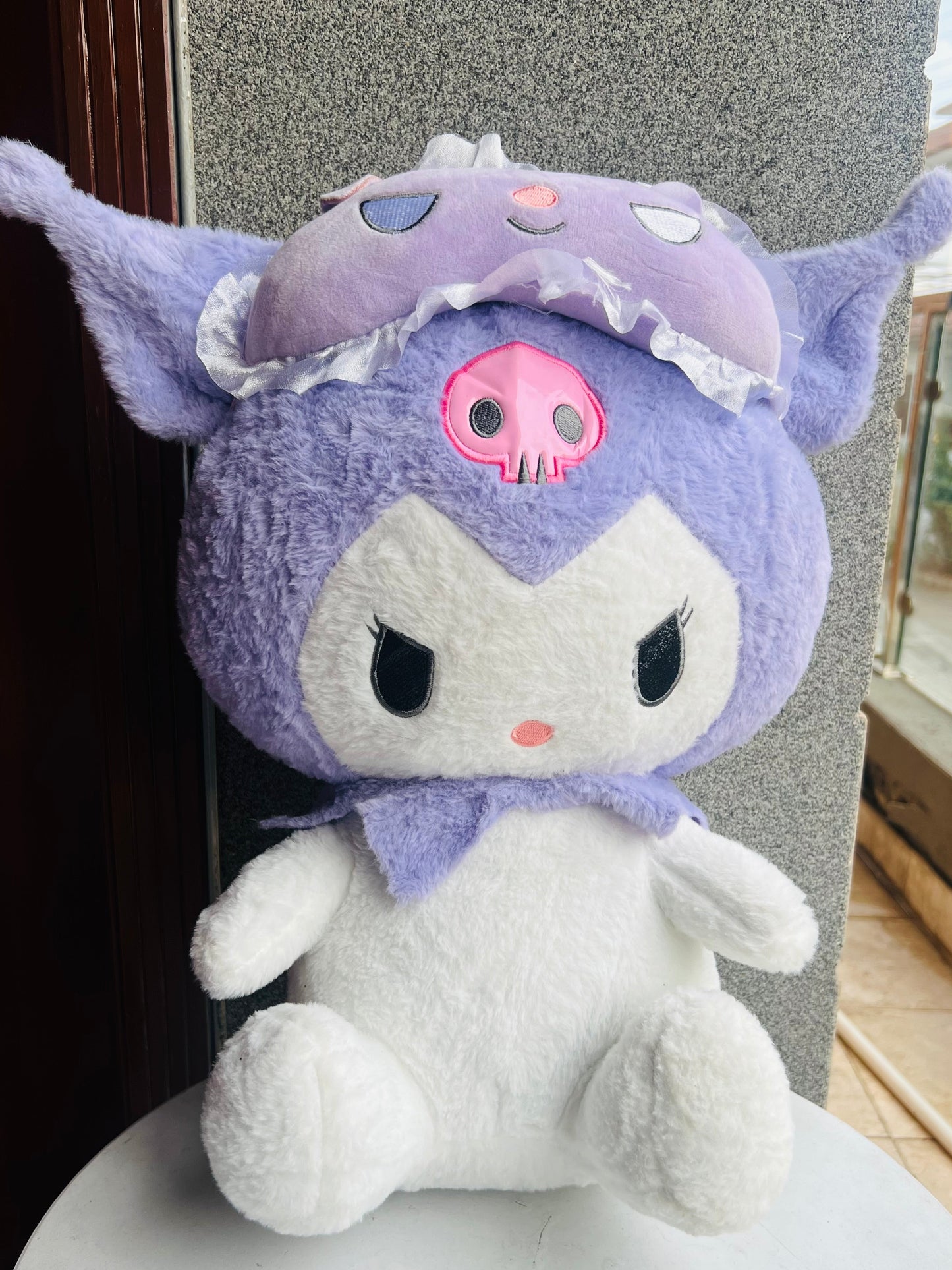 18 Inches Kuromi Big Size Stuff Toy | Soft Plushie With Glittery Eyes