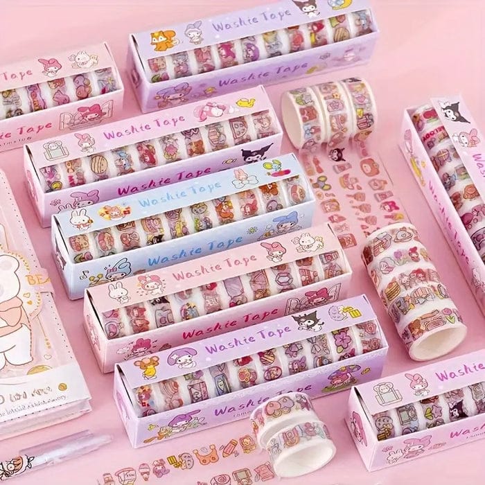 Stitch Washi Tapes – Pack of 10 | Cute Decorative Tape for Journaling & Crafts