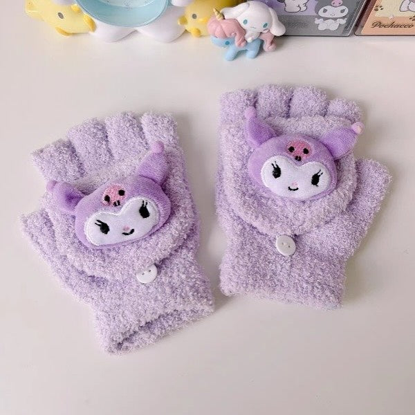 Sanrio Half Finger + Full Finger Kids Gloves
