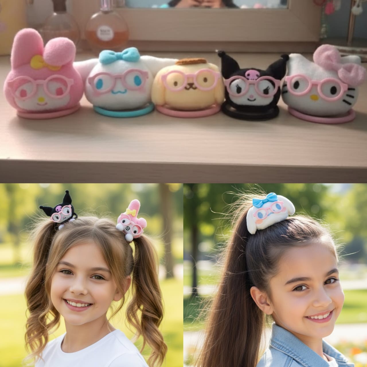 Pack Of 5 Sanrio Hair Ponies