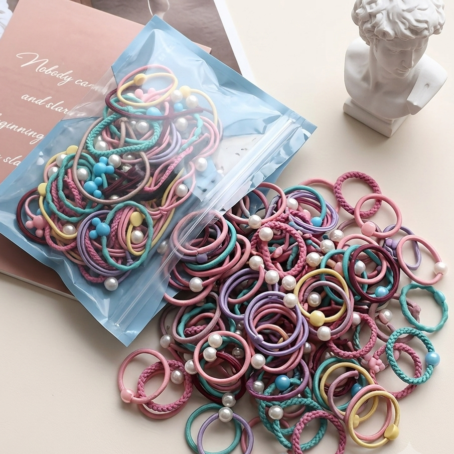 Kawaii Hair Styling Ponies | 50 Pieces Bundle