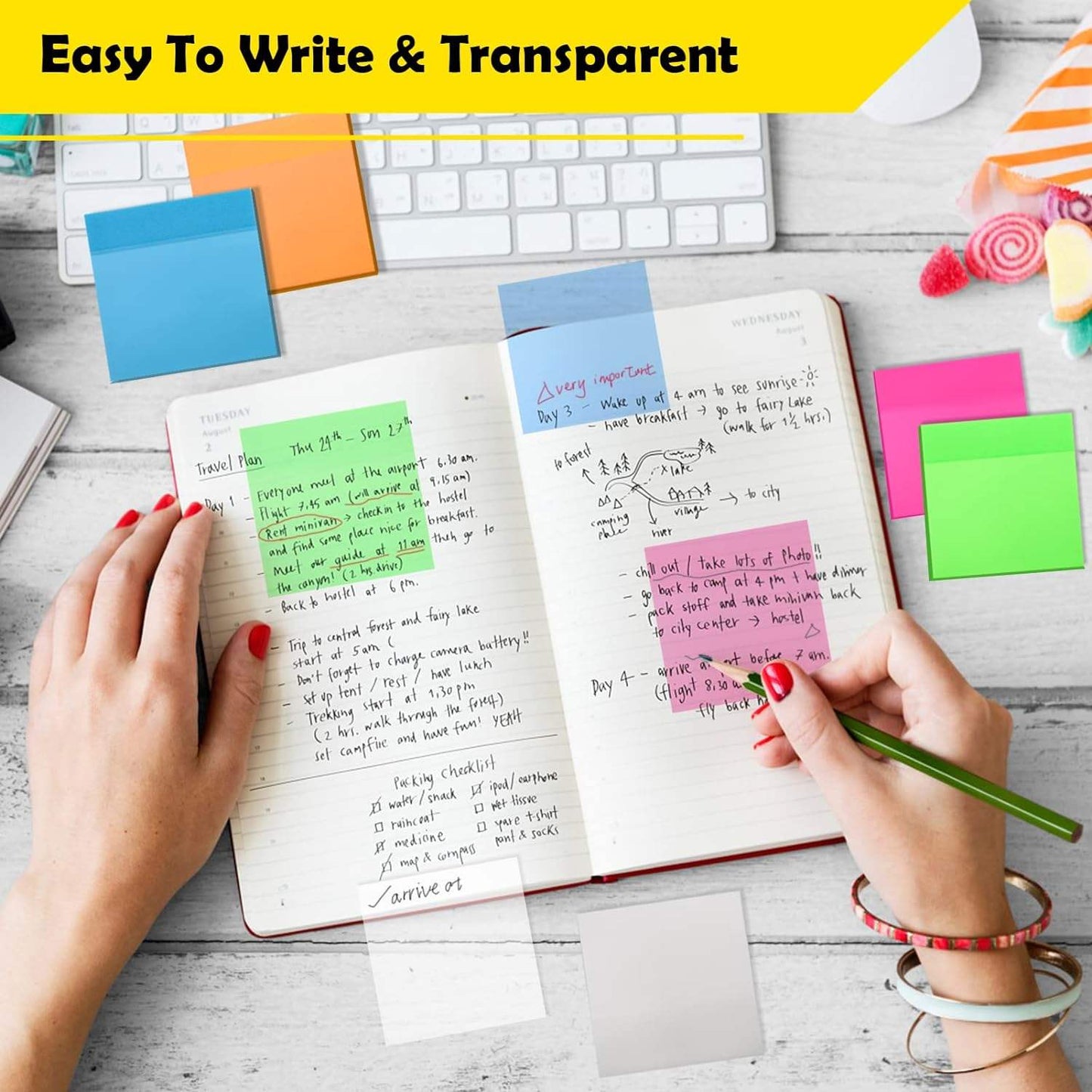 Transparent Sticky Notes