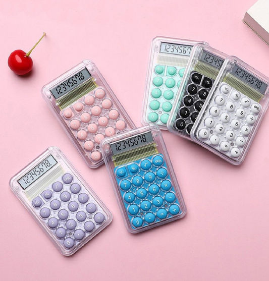 Transparent Mini Pocket Calculator