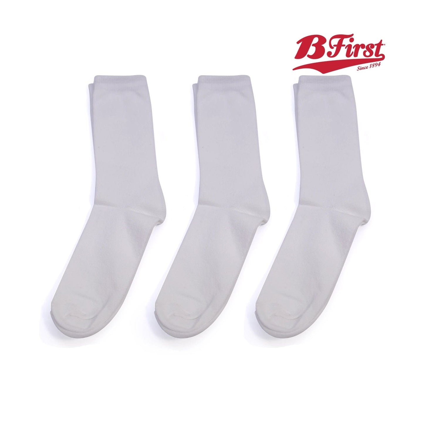 School White Socks For Kids And Adults (3 Pairs)