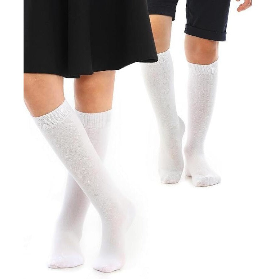 School White Socks For Kids And Adults (3 Pairs)