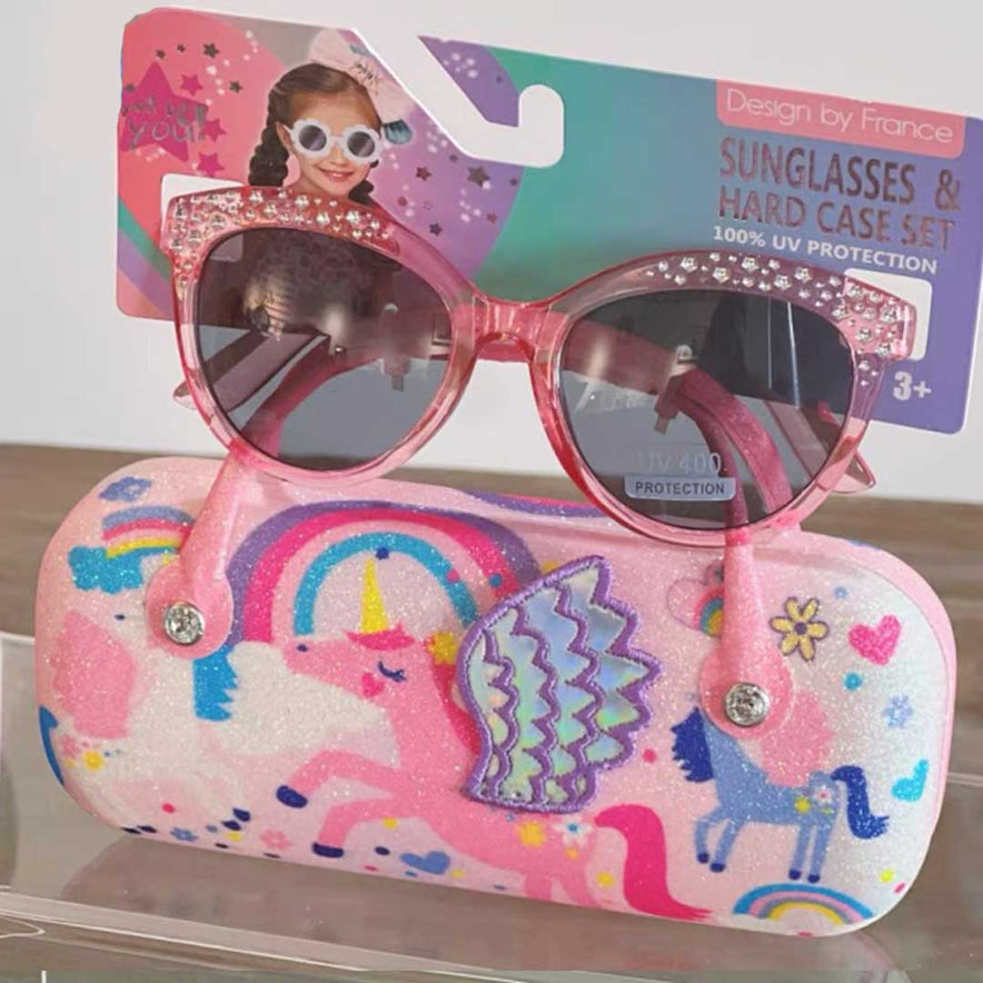 Kids UV Protected Sunglasses With Case