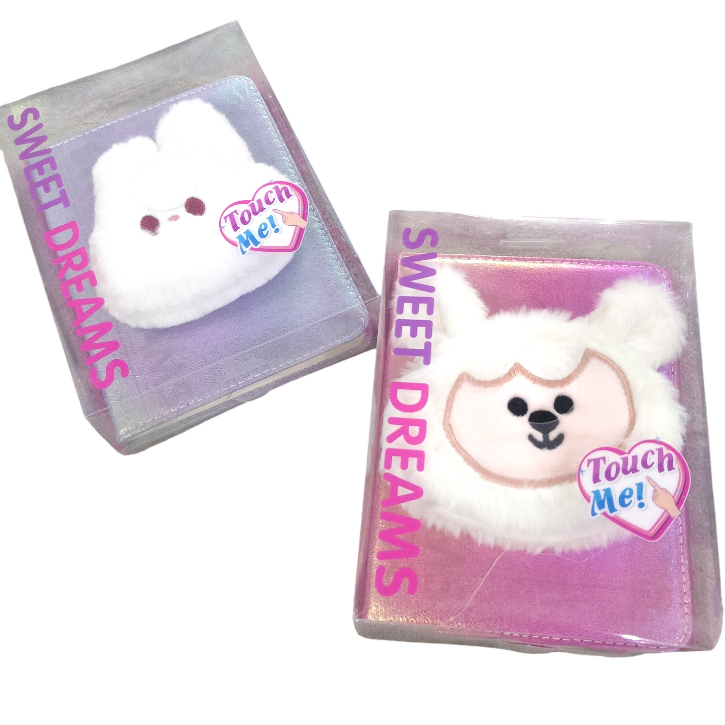 Holographic Plushy Coin Pouch Diary | Note Book